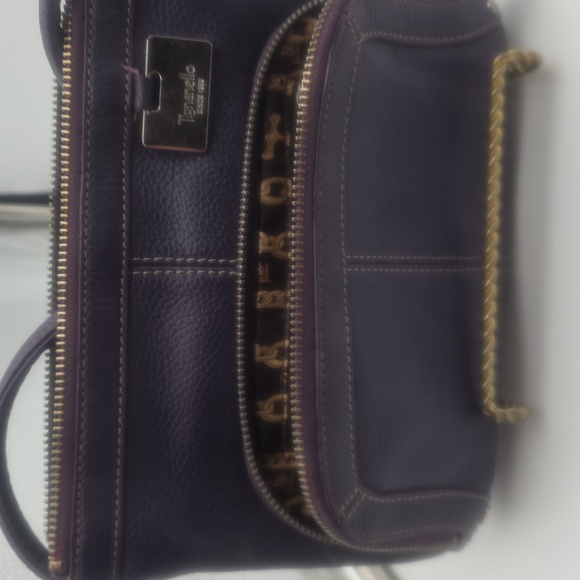 Tignanello Purple Leather Crossbody Bag - Picture 5 of 7